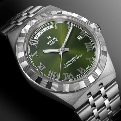 Tudor Royal 40mm, Stainless Steel, Green Roman, Ref# 2840D1A0-0003, dated 2026