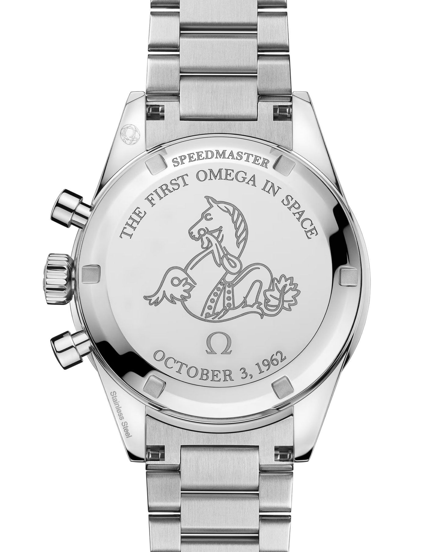 Omega Speedmaster, First in Space, 39.7mm, Stainless Steel, Blue‑Grey, Ref# 310.30.40.50.06.001, dated 2025