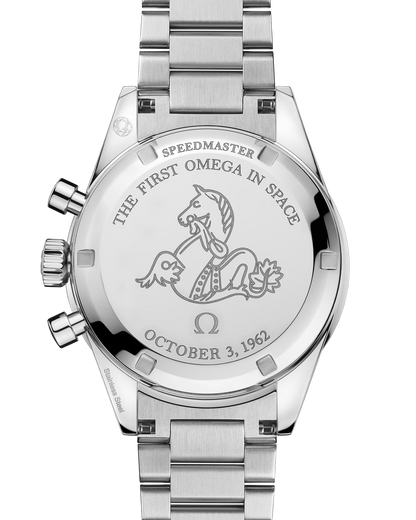 Omega Speedmaster, First in Space, 39.7mm, Stainless Steel, Blue‑Grey, Ref# 310.30.40.50.06.001, dated 2025