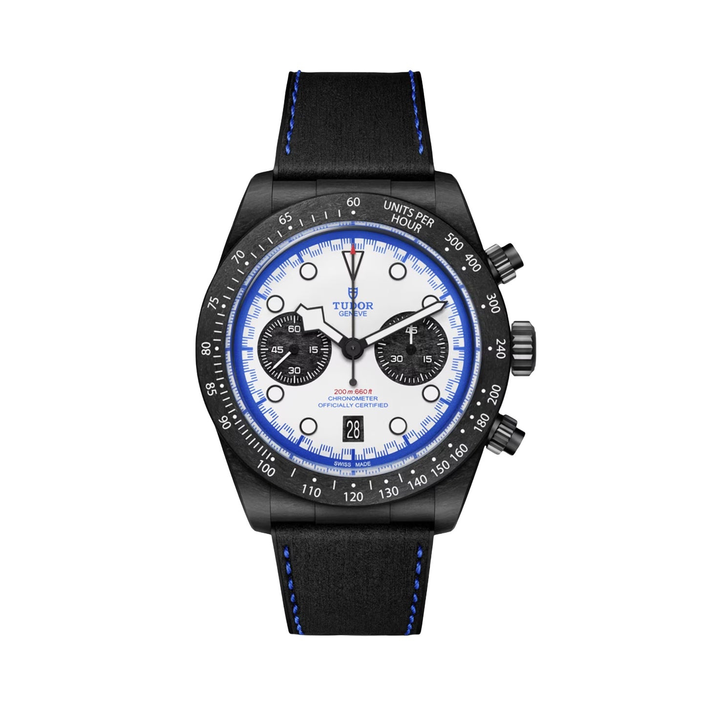 Tudor Black Bay Chrono 42mm, Limited Edition, "Carbon 25", White, Ref# 79377KN-0001, dated 2025