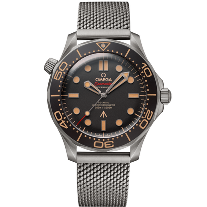 Omega Seamaster Diver 300M, James Bond 007 Edition, 42mm, Titanium, Brown, Ref# 210.90.42.20.01.001, dated 2025