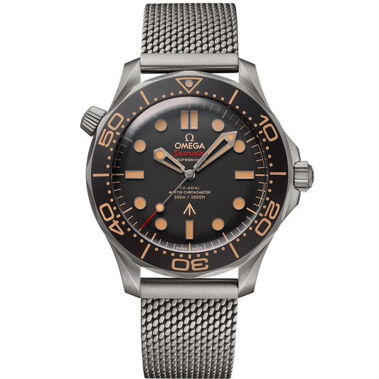 Omega Seamaster Diver 300M, James Bond 007 Edition, 42mm, Titanium, Brown, Ref# 210.90.42.20.01.001, dated 2025