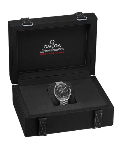 Omega Speedmaster Professional Moonwatch 42mm, Hesalite, Stainless Steel, Black, Ref# 310.30.42.50.01.001, dated 2025