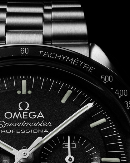 Omega Speedmaster Professional Moonwatch 42mm, Hesalite, Stainless Steel, Black, Ref# 310.30.42.50.01.001, dated 2025