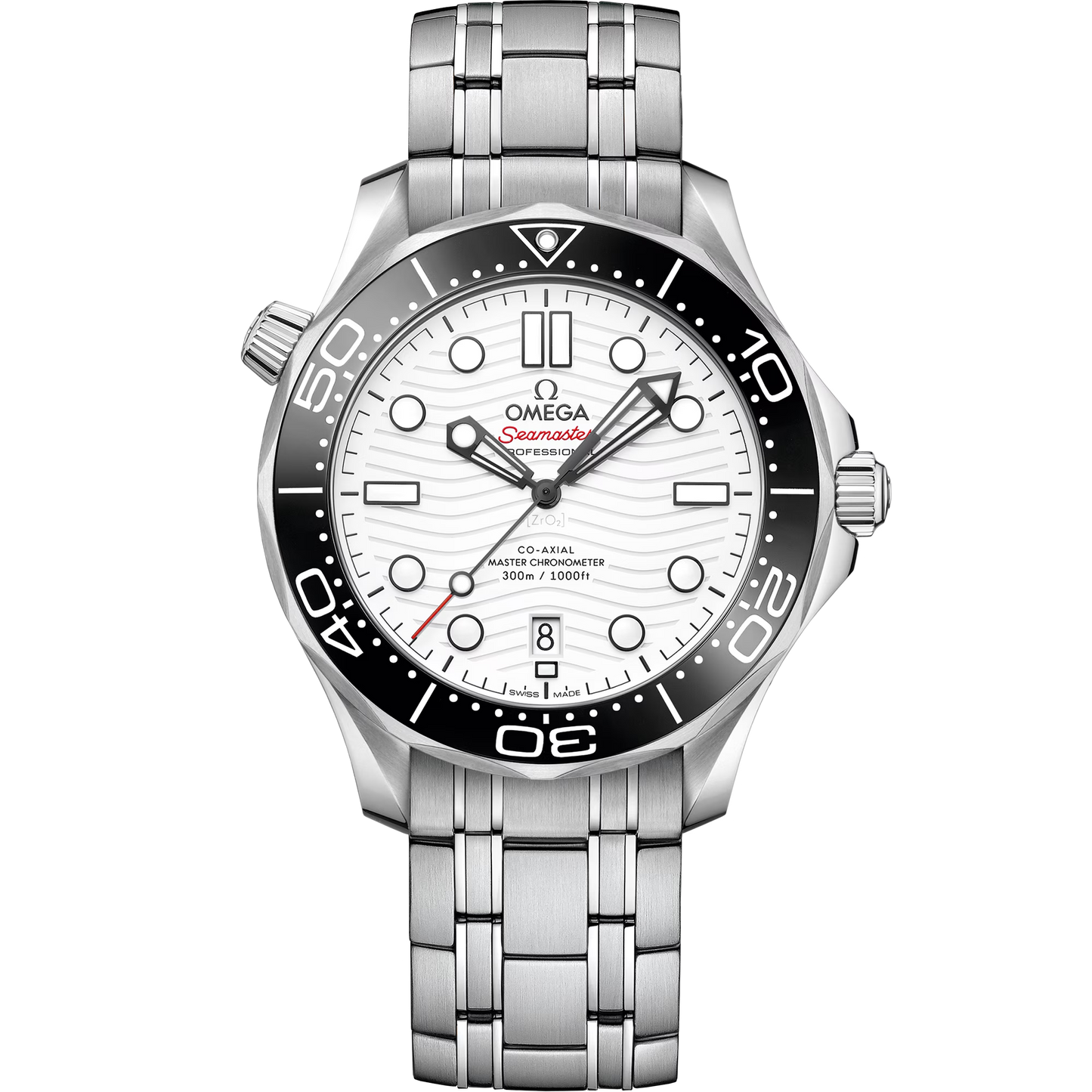 Omega Seamaster Professional Diver 300M, 42mm, Stainless Steel, White, Ref# 210.30.42.20.04.001, dated 2025