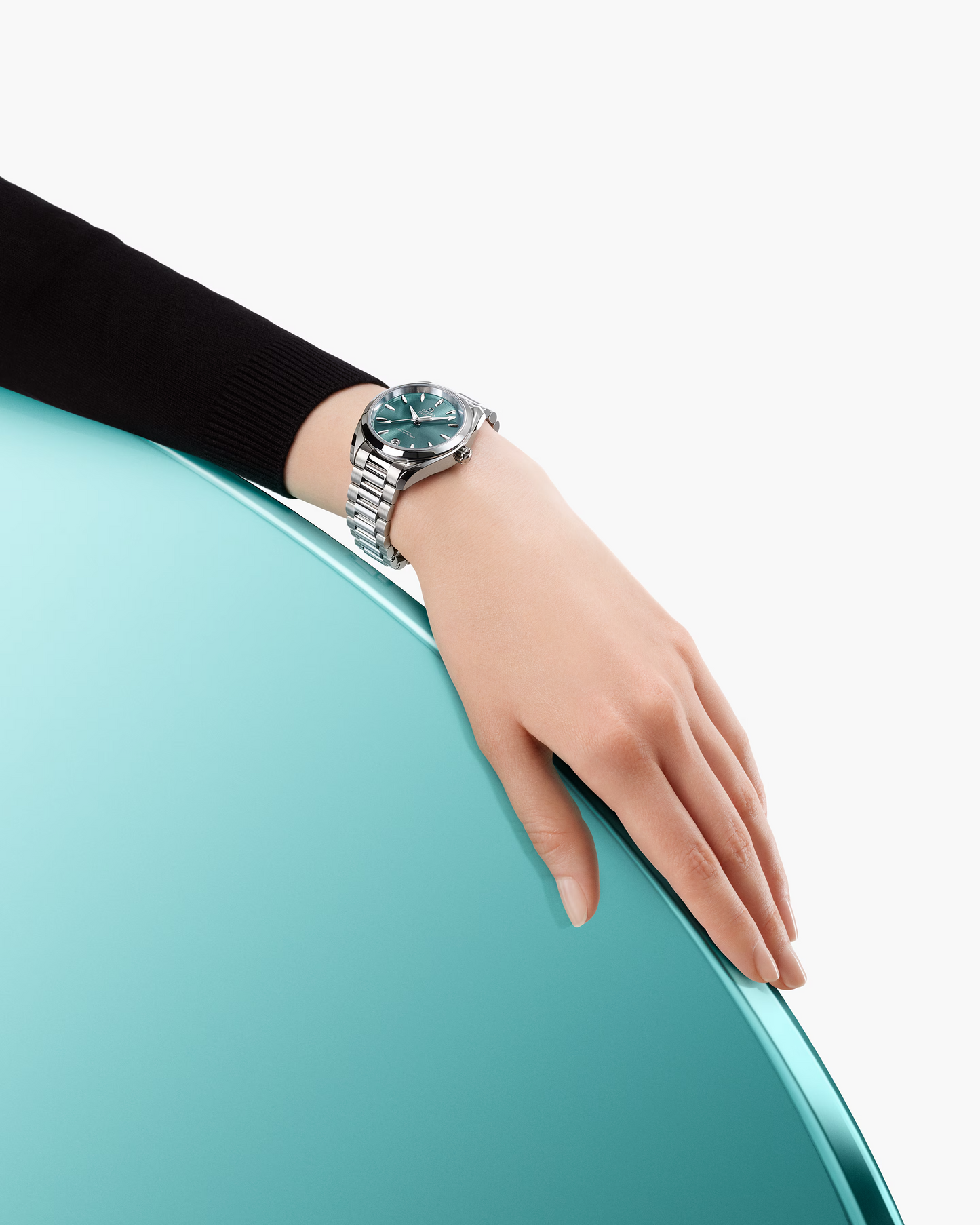 Omega Seamaster Aqua Terra Shades 34mm, Steel, Lagoon Green, Ref# 220.10.34.20.10.001, dated 2026