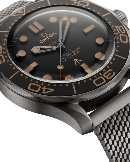 Omega Seamaster Diver 300M, James Bond 007 Edition, 42mm, Titanium, Brown, Ref# 210.90.42.20.01.001, dated 2025