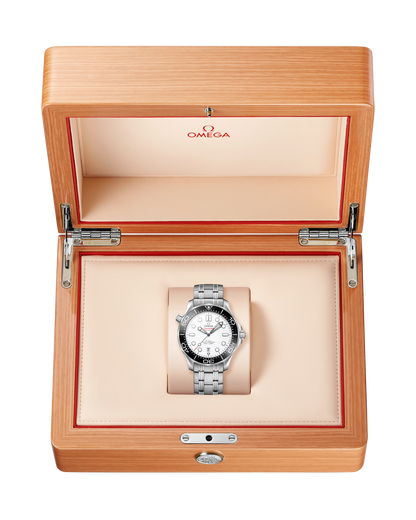 Omega Seamaster Professional Diver 300M, 42mm, Stainless Steel, White, Ref# 210.30.42.20.04.001, dated 2025