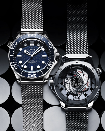 Omega Seamaster Diver 300M, James Bond 007 60th Anniversary Edition, 42mm, Stainless Steel, Blue, Ref# 210.30.42.20.03.002, dated 2025