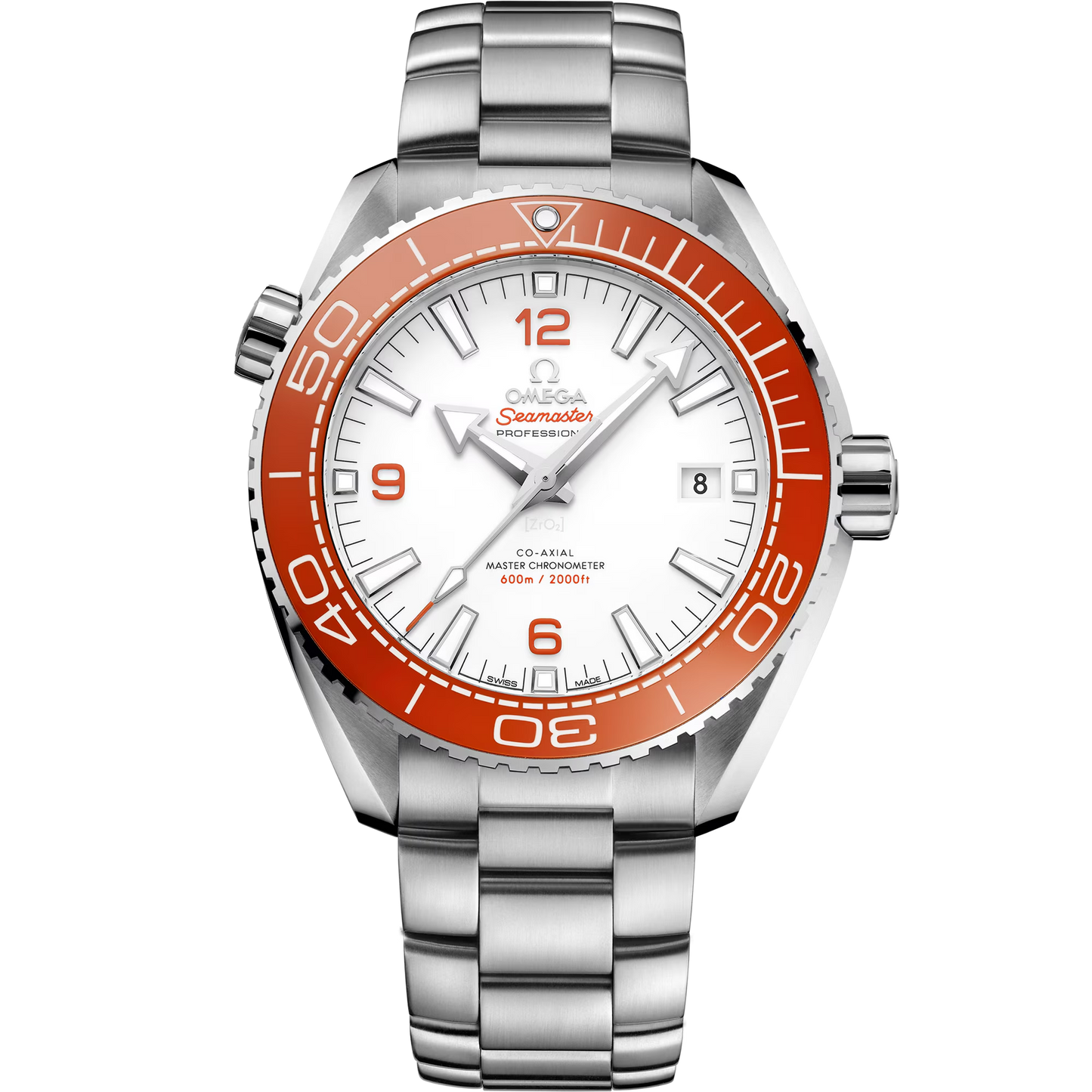 Omega Seamaster Planet Ocean 600M, 43.5mm, Stainless Steel, White, Ref# 215.30.44.21.04.001, dated 2026