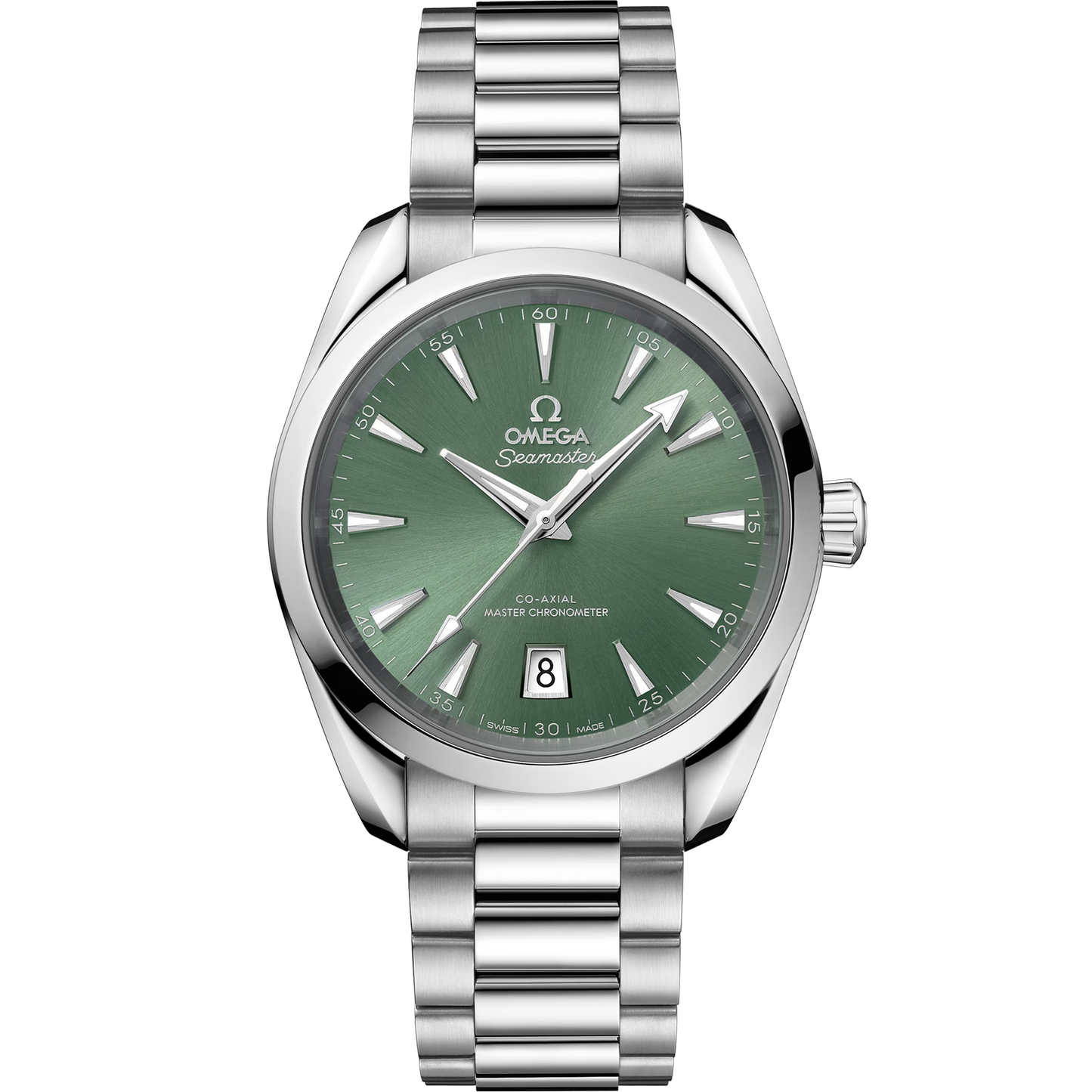 Omega Seamaster Aqua Terra Shades 38mm, Steel, Bay Green, Ref# 220.10.38.20.10.002, dated 2026