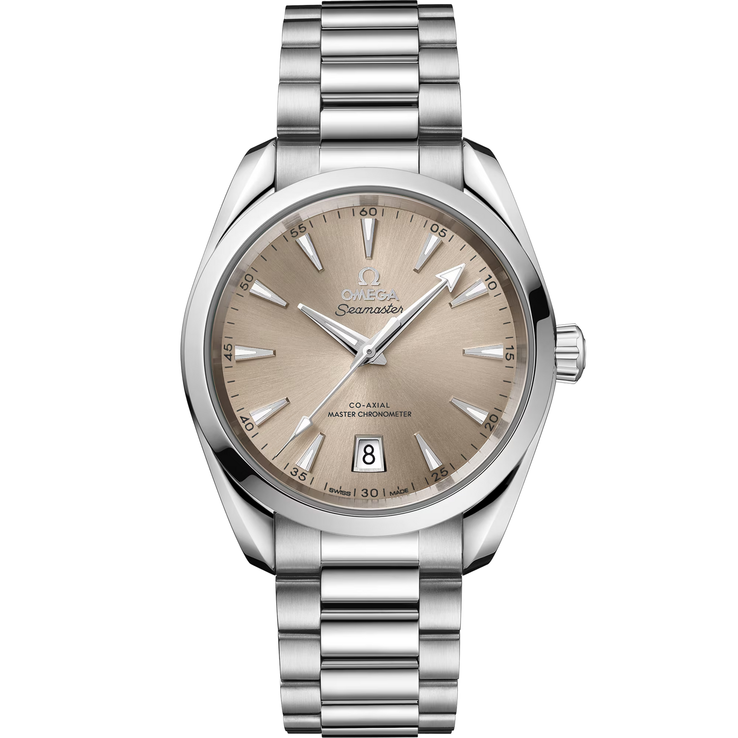 Omega Seamaster Aqua Terra Shades 38mm, Steel, Sandstone, Ref# 220.10.38.20.09.001, dated 2026