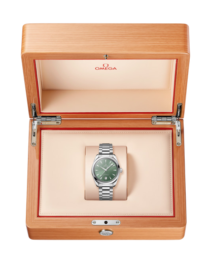 Omega Seamaster Aqua Terra Shades 38mm, Steel, Bay Green, Ref# 220.10.38.20.10.002, dated 2026