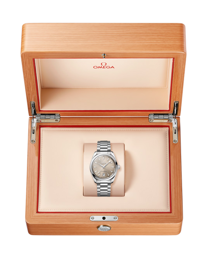 Omega Seamaster Aqua Terra Shades 38mm, Steel, Sandstone, Ref# 220.10.38.20.09.001, dated 2026