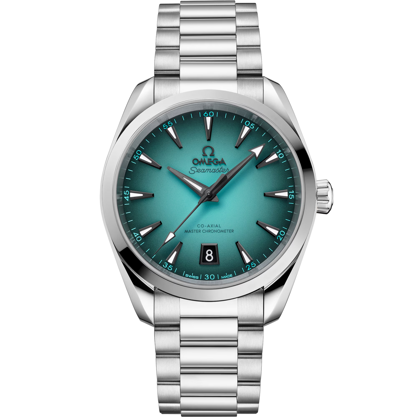 Omega Seamaster Aqua Terra 150M 38mm, Steel, Turquoise, Ref# 220.10.38.20.03.005, dated 2026