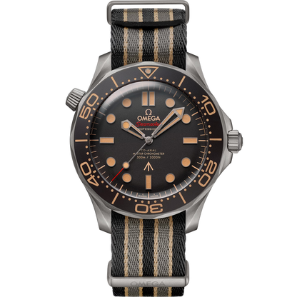Omega Seamaster Diver 300M, James Bond 007, No Time To Die Edition, 42mm, Titanium, Brown, Ref# 210.92.42.20.01.001, dated 2026