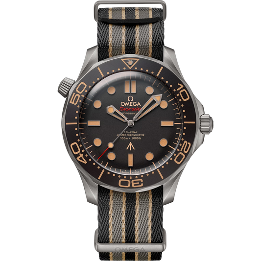 Omega Seamaster Diver 300M, James Bond 007, No Time To Die Edition, 42mm, Titanium, Brown, Ref# 210.92.42.20.01.001, dated 2026
