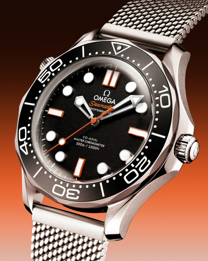 Omega Seamaster Diver 300M, 42mm, Stainless Steel, Black, Ref# 210.30.42.20.01.018, dated 2026