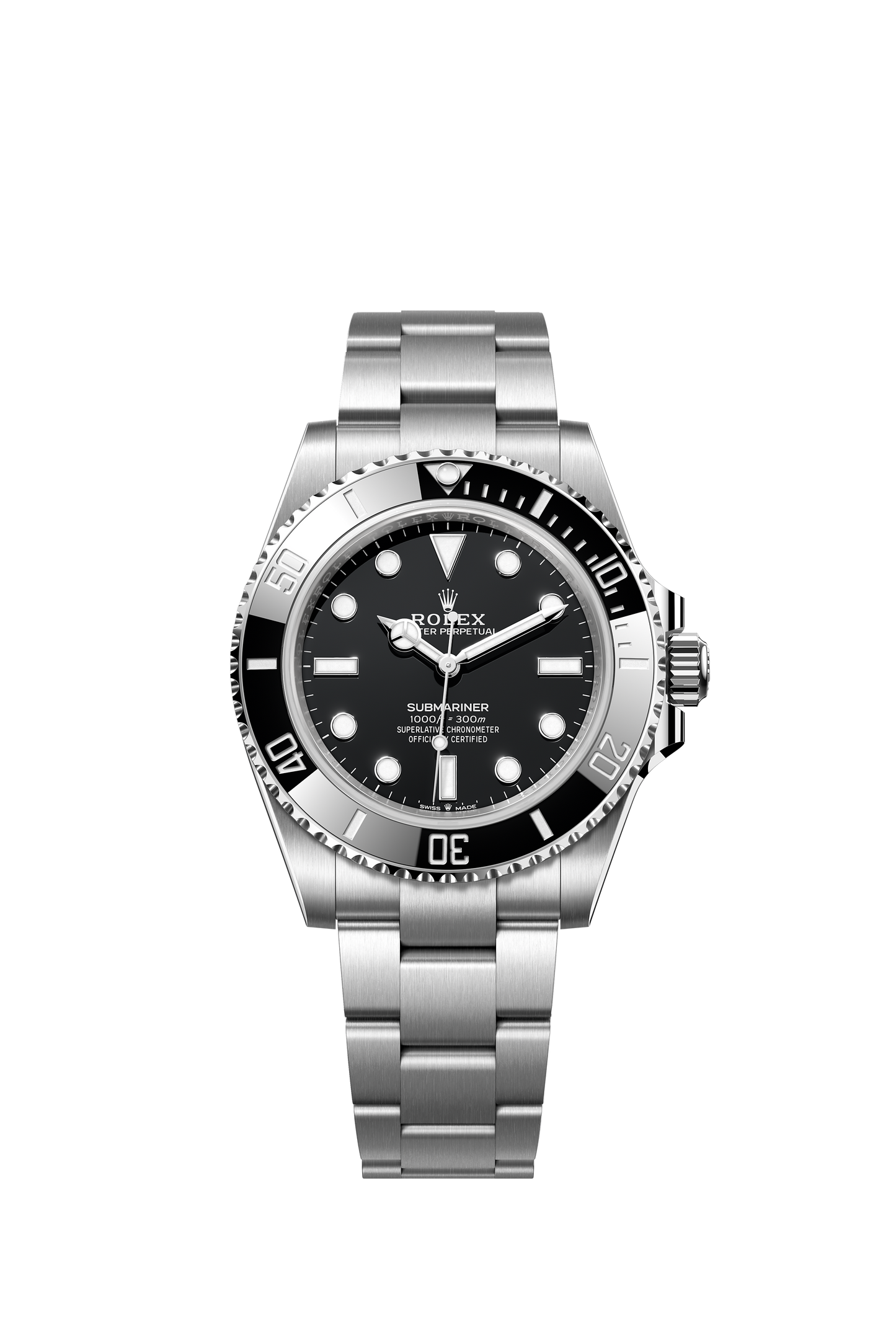 Rolex Submariner 41mm, No Date, Stainless Steel, Black, Ref# 124060