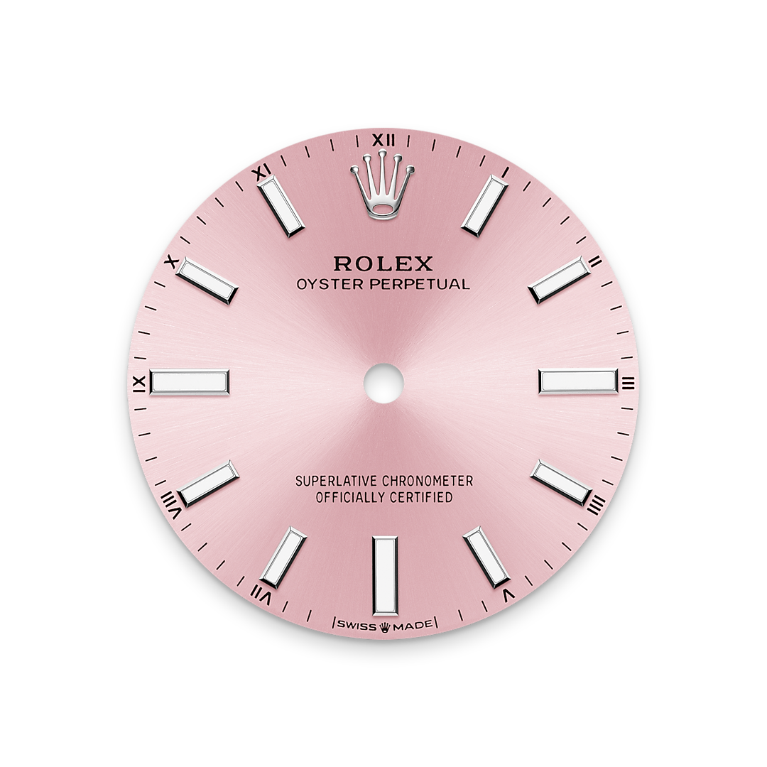 Rolex Oyster Perpetual 34mm, Stainless Steel, Pink, Ref# 124200-0004