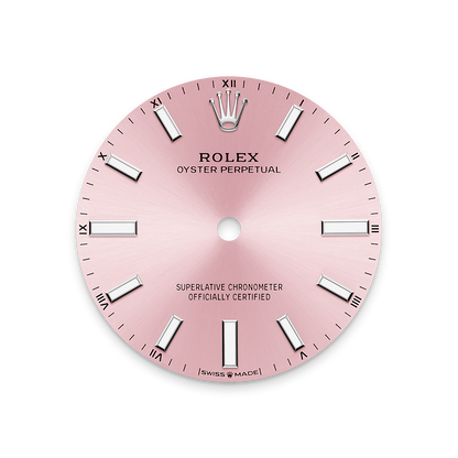 Rolex Oyster Perpetual 34mm, Stainless Steel, Pink, Ref# 124200-0004