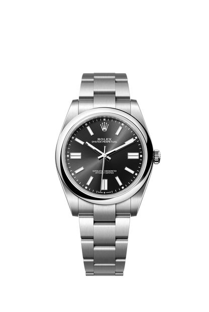 Rolex Oyster Perpetual 41mm, Stainless Steel, Black, Ref# 124300-0002