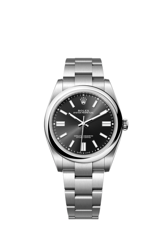 Rolex Oyster Perpetual 41mm, Stainless Steel, Black, Ref# 124300-0002