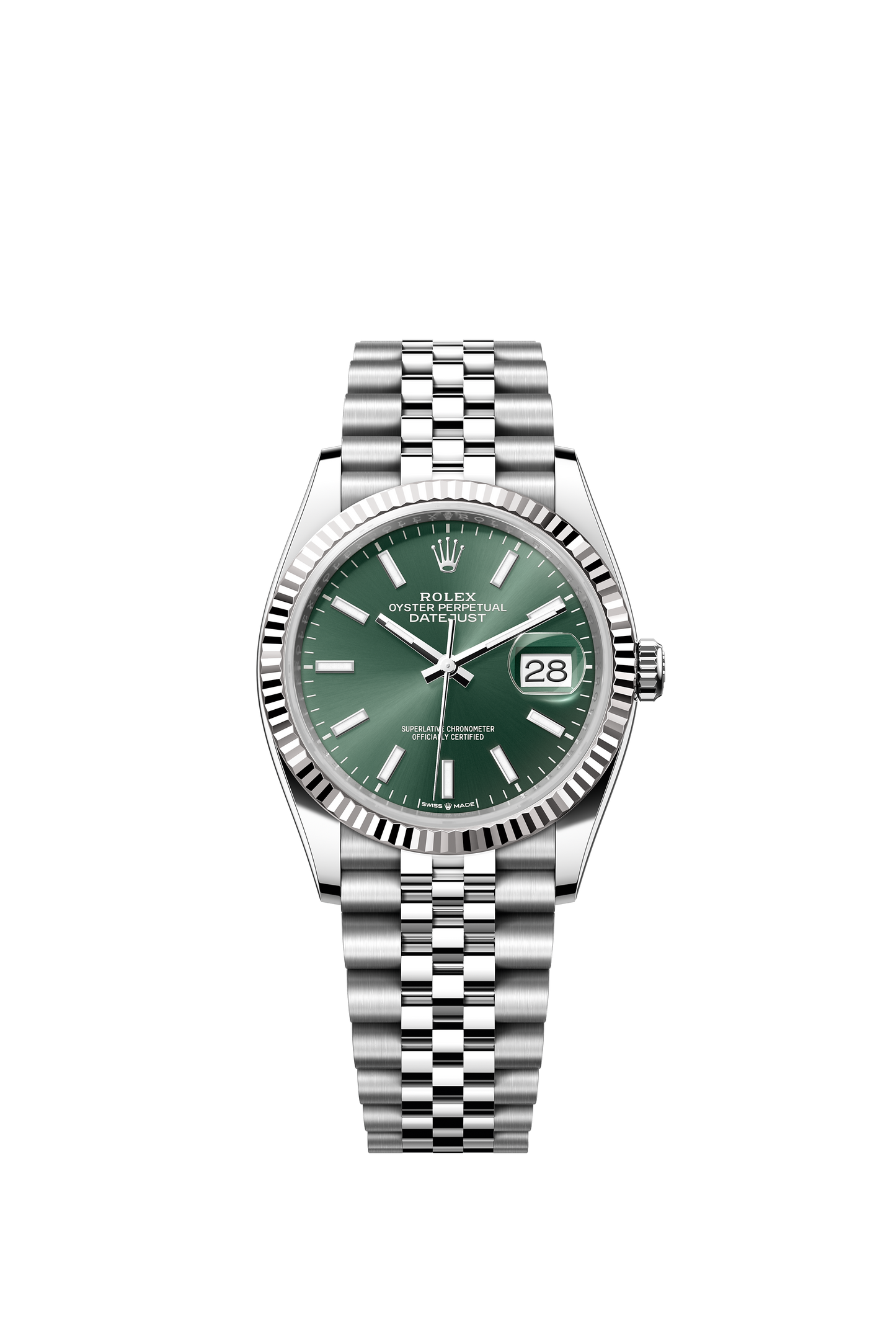 Rolex Datejust 36mm, Stainless Steel, Green, Jubilee, Ref# 126234-0051