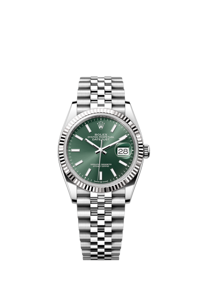 Rolex Datejust 36mm, Stainless Steel, Green, Jubilee, Ref# 126234-0051