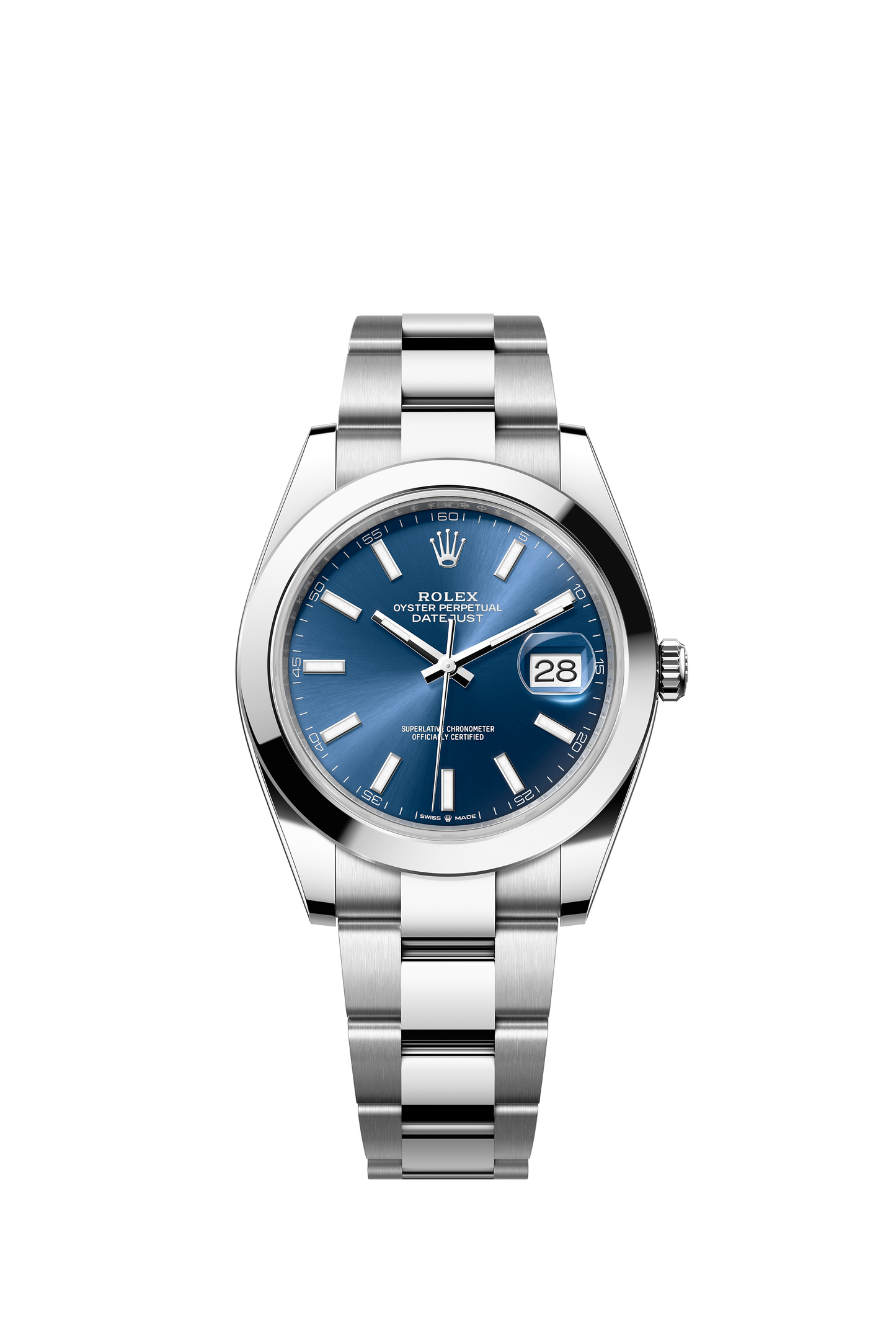 Rolex Datejust 41mm, Stainless Steel, Blue, Oyster, Ref# 126300-0001