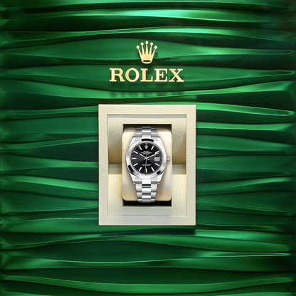 Rolex Datejust 41mm, Stainless Steel, Black, Oyster, Ref# 126300-0011, dated 2025