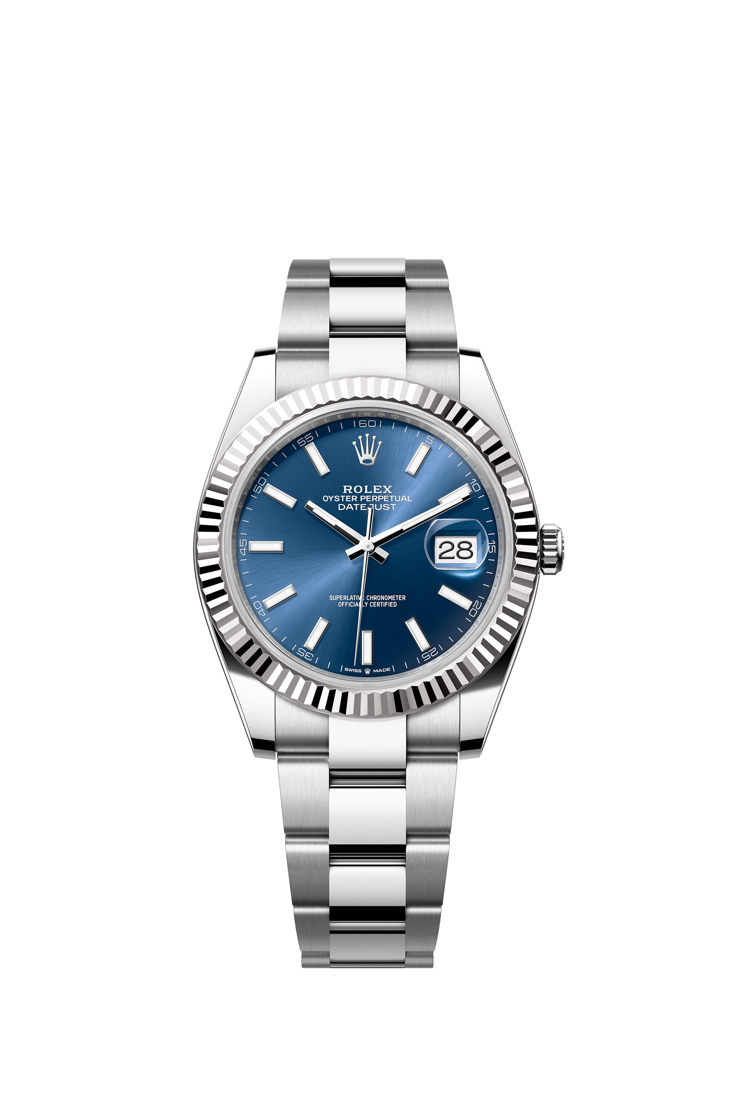 Rolex Datejust 41mm, Stainless Steel, Blue, Oyster, Ref# 126334-0001