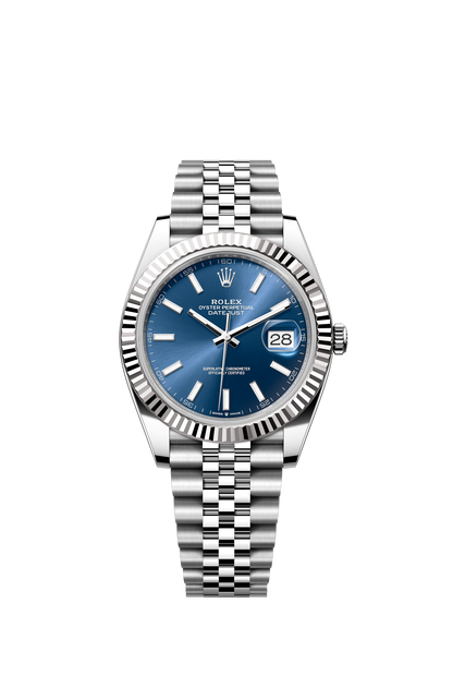 Rolex Datejust 41mm, Stainless Steel, Blue, Jubilee, Ref# 126334-0002