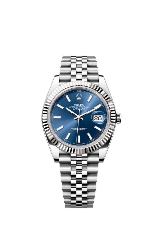 Rolex Datejust 41mm, Stainless Steel, Blue, Jubilee, Ref# 126334-0002