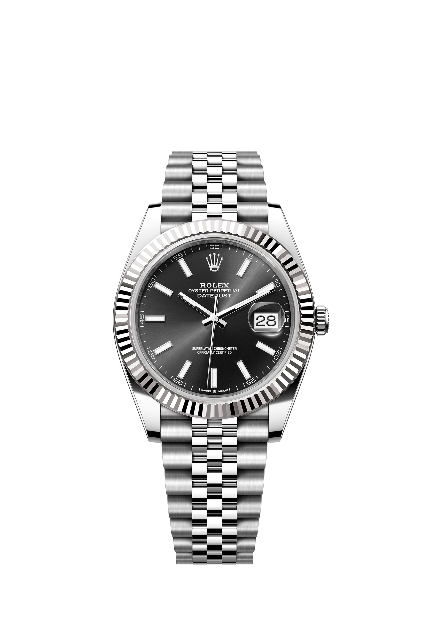 Rolex Datejust 41mm, Stainless Steel, Black, Jubilee, Ref# 126334-0018