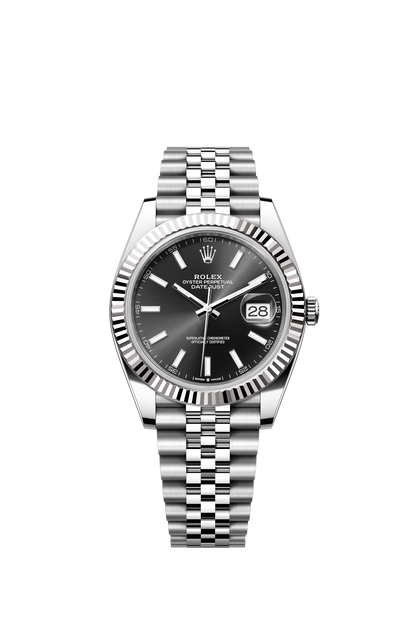 Rolex Datejust 41mm, Stainless Steel, Black, Jubilee, Ref# 126334-0018