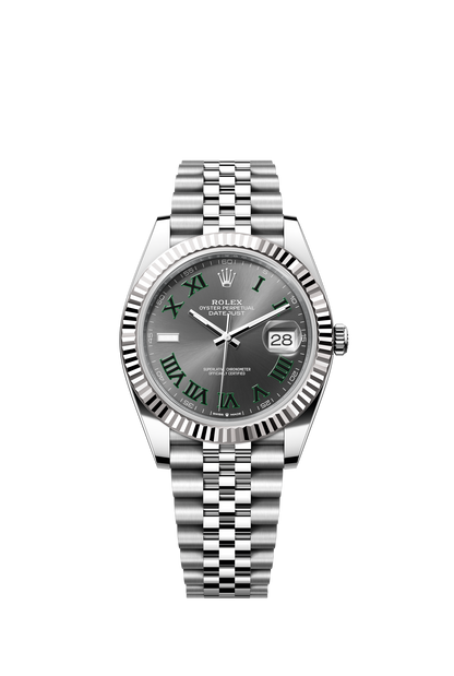 Rolex Datejust 41mm, Stainless Steel, Wimbledon, Slate, Jubilee, Ref# 126334-0022