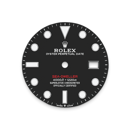 Rolex Sea-Dweller 43mm, Stainless Steel, Red Letters, Black, Ref# 126600