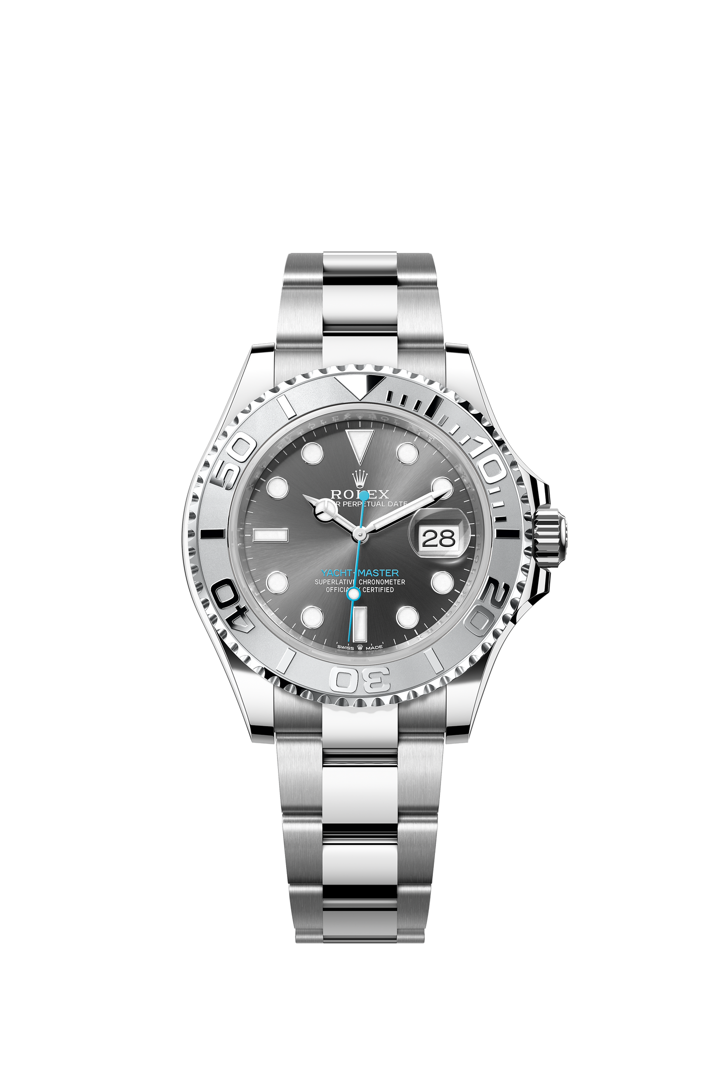 Rolex Yacht-Master 40mm, Stainless Steel, Rhodium, Ref# 126622-0001