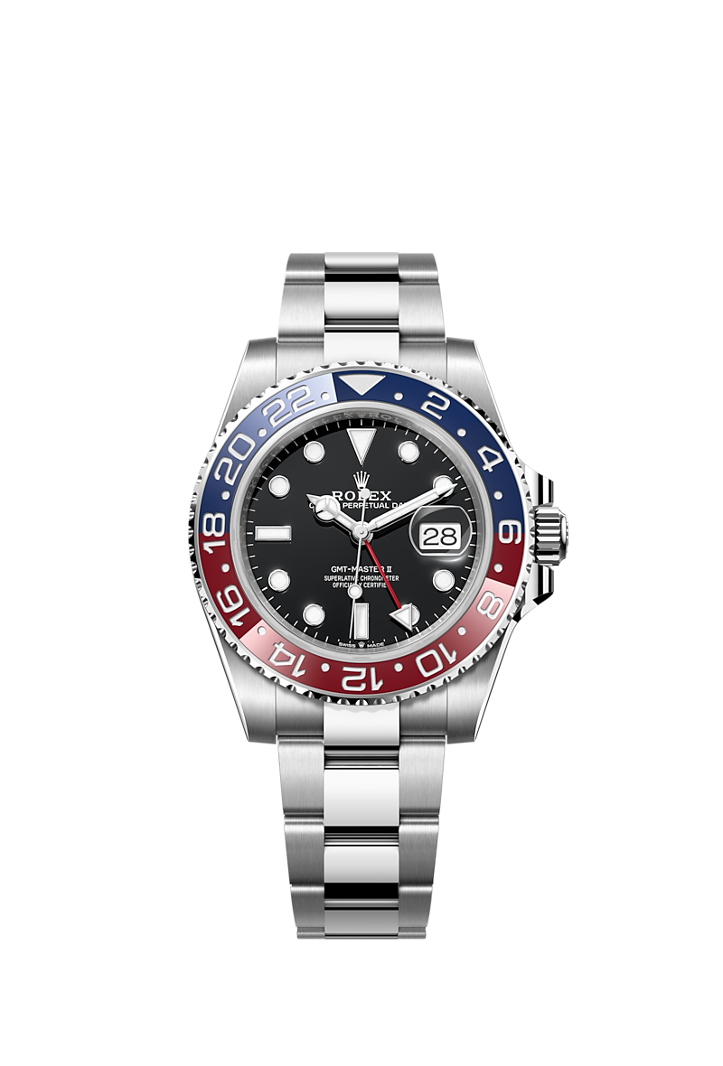 Rolex GMT-Master II 40mm, Stainless Steel, Pepsi, Oyster, Ref# 126710BLRO-0002