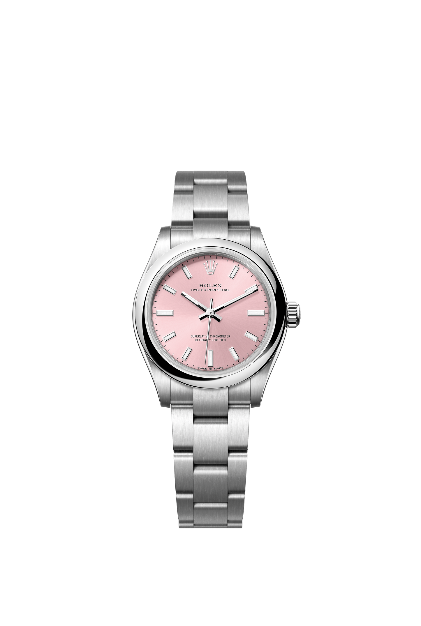 Rolex Oyster Perpetual 31mm, Stainless Steel, Pink, Ref# 277200-0004