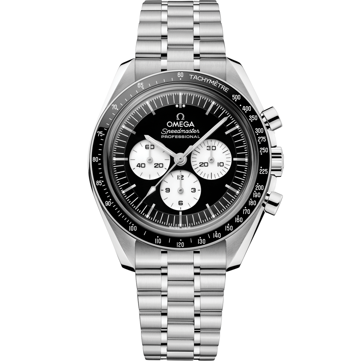 Omega Speedmaster Professional Moonwatch 42mm, Stainless Steel, Reverse Panda, Black, Ref# 310.30.42.50.01.004, dated 2026