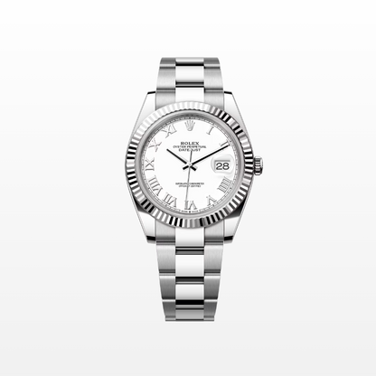 Rolex Datejust 41mm, Stainless Steel, White Roman, Oyster, Ref# 126334-0023, dated 2025